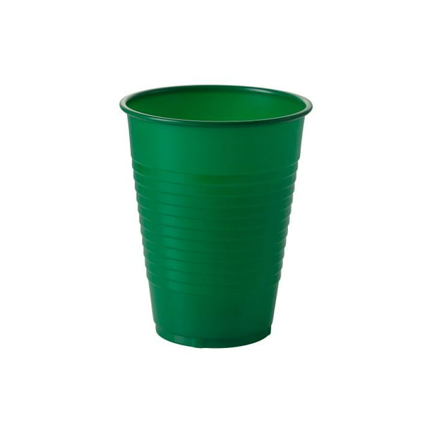 Plastic Disposable Beer Pong Party Cups Red Black Green Blue Individual Pack
